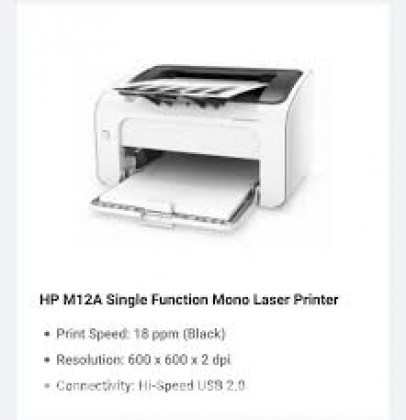 HP M12A Single Function Mono Laser Black & White Printer